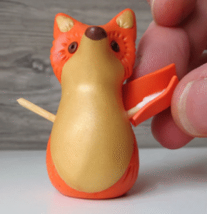 ComprarFimo.pt Raposa Divertida de Outono em Sculpey Soufflé 00