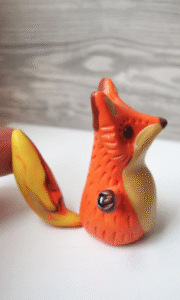 ComprarFimo.pt Raposa Divertida de Outono em Sculpey Soufflé 00